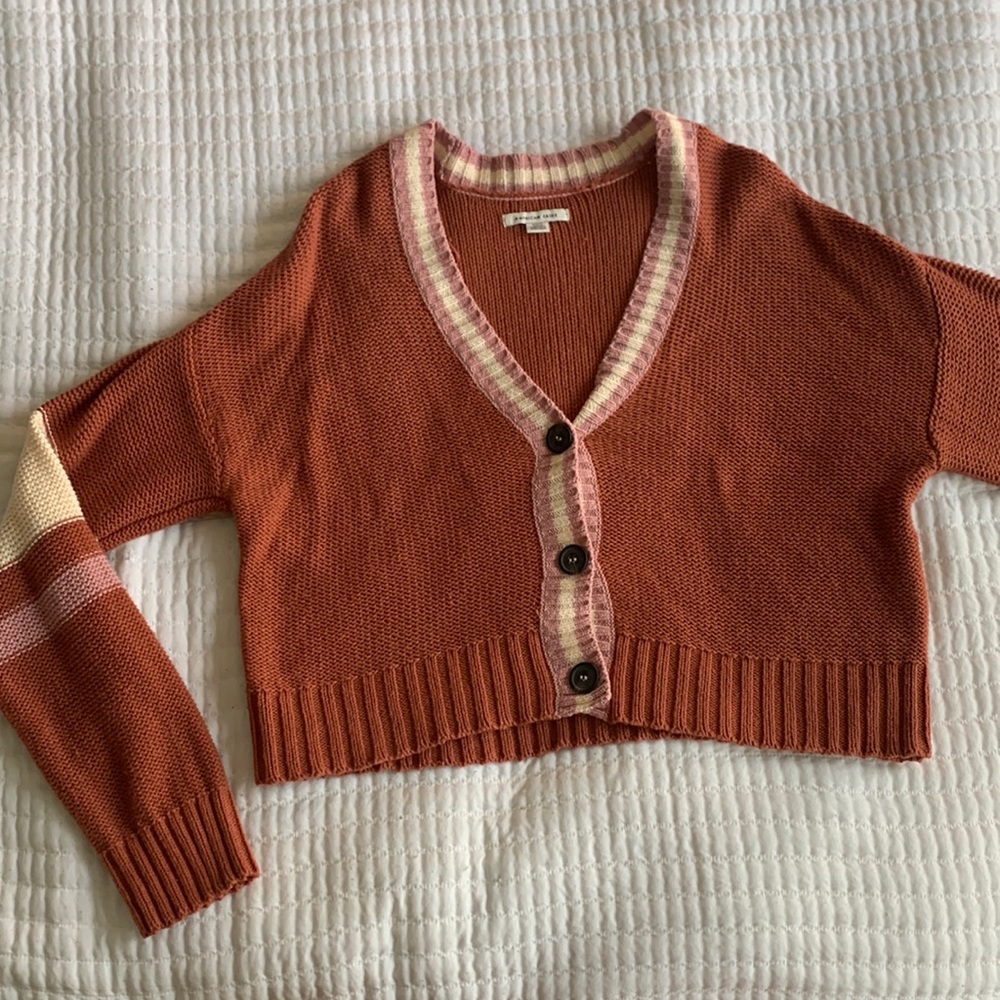 trendy winter cardigan short sweater